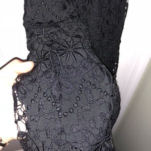 High Neck Little Black Dress